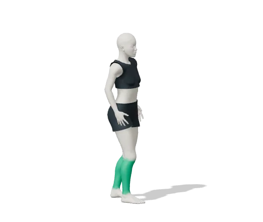 4-stage balance test, step 3: Heel to toe