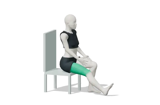 Animation of Seated back-of-thigh stretch